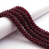 1 Strand Garnet Braided Strand maroon burgundy red many stones All there garnets heavy stranded Spanish garnet necklace BR01021