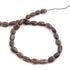 1 Long Strand Smoky Quartz Smooth Briolettes -Oval Shape  Briolettes  14mmx6mm-10mmx7mm-13 Inches BR2485