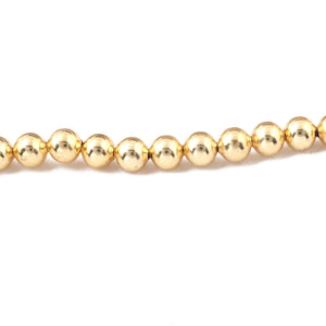 2 Strands AAA Quality Brush Round Balls  24K Gold Plated on Copper - Round Matt finish Balls Beads 9mm 8 Inches Strand GPC1299 - Tucson Beads