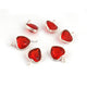 10 Pcs  Garnet 925 Silver Plated Faceted - Heart  Shape Faceted Pendant -11mmx7mm  PC850 - Tucson Beads