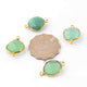4   Pcs Mix Stone  24k Gold Plated Assorted Shape Connector - Mix Stone Connector -22mmx15mm- PC353 - Tucson Beads