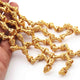2 Strand 24k Gold Plated Designer Copper Casting Cone Beads - Jewelry- 7mmx8mm 8 Inches GPC334 - Tucson Beads