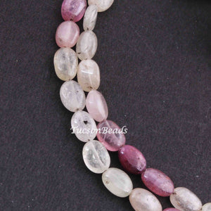 1 Strand Multi Sapphire   Smooth Briolettes  -Oval Shape Briolettes  7mmx6mm -8 Inches BR4201 - Tucson Beads