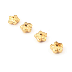 13 Pcs Designer Copper Star Charms Beads in 24k Gold Plated , Brass Gold Star Charm - 11mm GPC1292 - Tucson Beads