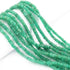 1 Strand Natural Emerald Faceted Rondelles Beads - Round Beads  3mm - 7 Inch BR0895