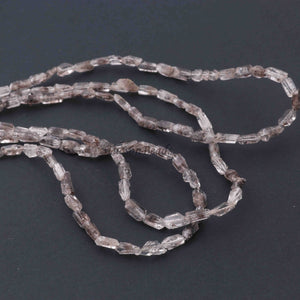 1 Strand AAA Quality Herkimer Diamond Quartz Nuggets, 6mm-8mm Center Drilled Beads - Herkimer Rough Stone BR3320 - Tucson Beads