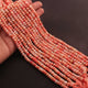 1 Long Strand Beautiful Shaded Orange Opal Smooth Roundelles -Gemstone Beads Plain Rondelles  Beads- 4mm-5mm-13 Inches BR02971 - Tucson Beads