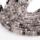 1 Strand Black Rutile Faceted  Rondelles- Rutile Rondelles Beads - 9mm- 11mm - 13 Inches BR01023 - Tucson Beads