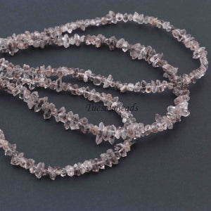 1 Strand AAA Quality Herkimer Diamond Quartz Nuggets, 6mm-10mm Center Drilled Beads - Herkimer Rough Stone BR3329 - Tucson Beads