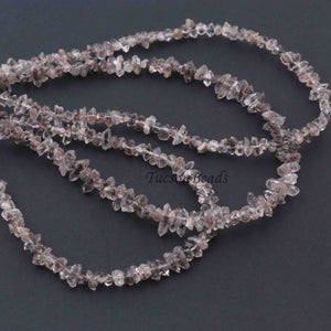 1 Strand AAA Quality Herkimer Diamond Quartz Nuggets, 6mm-10mm Center Drilled Beads - Herkimer Rough Stone BR3329 - Tucson Beads