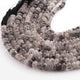 1 Strand Black Rutile Faceted  Rondelles- Rutile Rondelles Beads - 6mm- 8mm - 13 Inches BR01022 - Tucson Beads