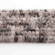 1 Strand Black Rutile Faceted  Rondelles- Rutile Rondelles Beads - 6mm- 8mm - 13 Inches BR01022 - Tucson Beads