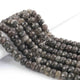 1  Long Strand Black Rutile Faceted Roundells - Round Shape Roundells 9mm-10mm-10 Inches BR0830 - Tucson Beads