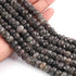 1  Long Strand Black Rutile Faceted Roundells - Round Shape Roundells 9mm-10mm-10 Inches BR0830