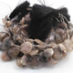 1  Strand Black Rutile  Briolettes -Oval Shape  Briolettes  12mm x10mm-22mmx18mm 9 Inches BR01550 - Tucson Beads