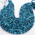 1  Long Strand Beautiful Shaded Dark Blue Opal Smooth Heishi Tyre Beads - Dark Blue Opal Gemstone Beads- 6mm-7mm-13 Inches BR02992