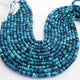 1  Long Strand Beautiful Shaded Dark Blue Opal Smooth Heishi Tyre Beads - Dark Blue Opal Gemstone Beads- 6mm-7mm-13 Inches BR02992 - Tucson Beads
