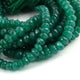 1  Long Strand Green Onyx Faceted Rondells -Round  Shape  Rondells 6mm-7mm-8 Inches BR0823 - Tucson Beads