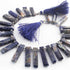 1 Strand Sodalite Rectangle shape Beads - Sodalite Smooth Rectangle Beads 32mmx8mm-17mmx7mm 9 Inches BR01642