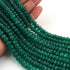 1  Long Strand Green Onyx Faceted Rondells -Round  Shape  Rondells 6mm-7mm-8 Inches BR0823
