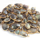 25 Pcs Labradorite 24k Gold Plated Faceted Assorted Shape Connector / Pendant  -  17mmx10mm-41mmx22mm PC1075 - Tucson Beads