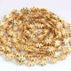 1 Foot Gold Plated Copper Chain - Cable Link Chain - Designer Fancy Shape Chain - Gold Necklace Chain - Soldered Chain GPC1274 - Tucson Beads