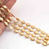 4 Feet Gold Plated Copper Chain - Cable Link Chain - Designer Fancy Shape Chain - Gold Necklace Chain - Soldered Chain GPC1274