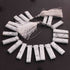 1 Long Strand White Howlite Smooth Rectangle Shape Briolettes - Smooth Briolettes  14mmx8mm-32mmx8mm - 9 Inches  BR01641
