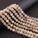 1  Long Strand Golden Rutile Ball Faceted -Round Ball Beads  6mm-7mm-10.5 Inches BR0833 - Tucson Beads