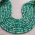 1  Long Strand Beautiful Shaded Dark Green Opal Smooth Heishi Tyre Beads -Dark Green Opal Gemstone Beads- 5mm-8mm-13 Inches BR02990