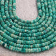 1  Long Strand Beautiful Shaded Dark Green Opal Smooth Heishi Tyre Beads -Dark Green Opal Gemstone Beads- 5mm-8mm-13 Inches BR02990 - Tucson Beads