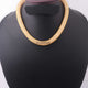 1 Pc Necklace 24k Gold Plated Mesh Chains- 24k Gold Plated Chains- 15 Inch OS028 - Tucson Beads