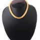 1 Pc Necklace 24k Gold Plated Mesh Chains- 24k Gold Plated Chains- 15 Inch OS028 - Tucson Beads