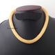 1 Pc Necklace 24k Gold Plated Mesh Chains- 24k Gold Plated Chains- 15 Inch OS028 - Tucson Beads