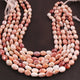 1 Strand Carnelian Silver Coated Smooth Oval Beads Briolettes - 4mmx2mm-8mmx4mm 13.5 Inches BR1032 - Tucson Beads