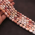 1 Strand Carnelian Silver Coated Smooth Oval Beads Briolettes - 4mmx2mm-8mmx4mm 13.5 Inches BR1032