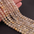 1  Long Strand Golden Rutile Ball Faceted -Round Ball Beads  5mm-6mm-10.5 Inches BR0824