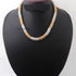 1 Pc Necklace 24k Gold & Silver Plated Mesh Chains- Silver  Plated Chains- 17 Inch OS042