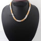 1 Pc Necklace 24k Gold & Silver Plated Mesh Chains- Silver  Plated Chains- 17 Inch OS042 - Tucson Beads