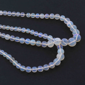 1 Long Strand Ethiopian Welo Opal Smooth Round Balls  Ethiopian Balls Beads 3mm-4mm - 17 Inches long BR0120 - Tucson Beads