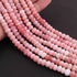 1 Strand Pink Opal Faceted  Rondelles- Rondelles Beads 5mm -7 mm - 11 Inches BR0840