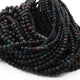 1 Long Strand Black Ethiopian Welo Round Faceted Rondelles - Round Bolls Ethiopian Roundelles Beads 4mm-7mm 17 Inches long BR0130 - Tucson Beads