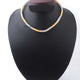 1 Pc Necklace 24k Gold & Silver Plated Mesh Chains- Silver  Plated Chains- 15 Inch OS043 - Tucson Beads