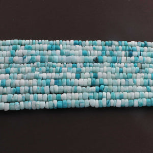 1  Strand  Natural Shaded Peru Opal Smooth Heishi Tyre Shape Gemstone Beads, Peru Opal Plain Tyre Rondelles Beads,6mm -7mm 13 Inches BR02993 - Tucson Beads