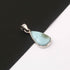 1 Pc Genuine and Rare Larimar Pear Pendant - 925 Sterling Silver - Gemstone Pendant  - 28mmx14mm- SJ316