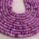 1  Long Strand Beautiful Lavender opal smooth rondelle shape beads- Lavender Plain Opal gemstone Beads, - 6mm-13 Inches BR02999 - Tucson Beads