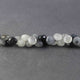 1 Strand Black Rutile Faceted  Briolettes,Onion Beads,Faceted Beads,Rutile Briolettes 8mm-10mm 10 Inches BR283 - Tucson Beads