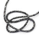 45.65 Ct 1 Long Strand Black Diamond Rondelles Genuine Diamond Beads 16 Inch Long BRU003 - Tucson Beads