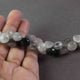 1 Strand Black Rutile Faceted  Briolettes,Onion Beads,Faceted Beads,Rutile Briolettes 8mm-10mm 10 Inches BR283 - Tucson Beads
