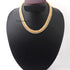 1 Pc Necklace With Pearl Stone  24k Gold Plated Mesh Chains- 24k Gold Plated Chains- 15 Inch OS029